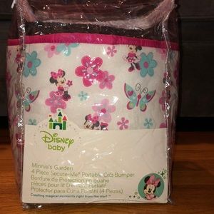 Disney Minnie 4 Piece Portable Crib bumper